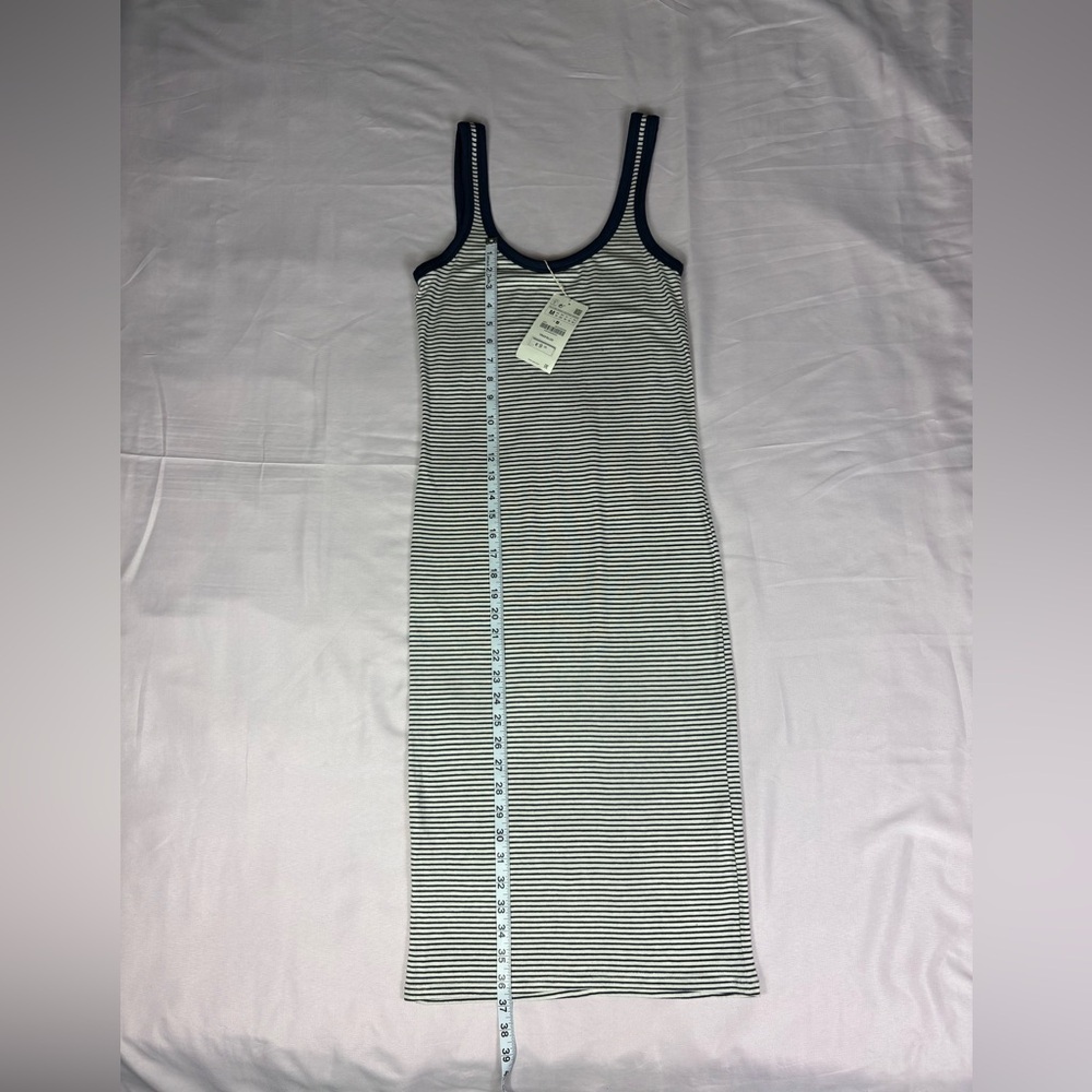 Zara Blue and White Striped Tank - Picture 3 of 10